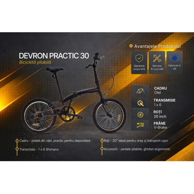 Bicicleta Pliabila Devron PRACTIC 30 25 [4]