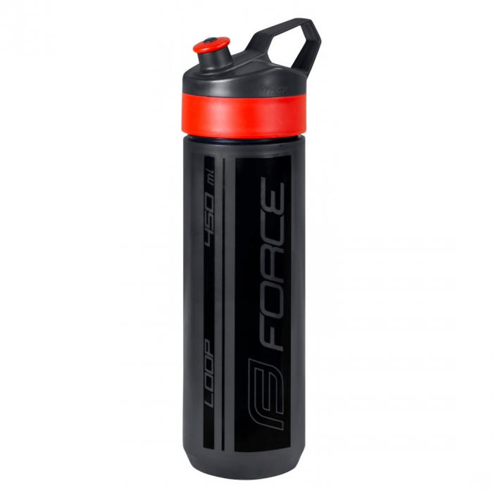 Bidon Force Loop 0.45L Negru-transparent/rosu [1]