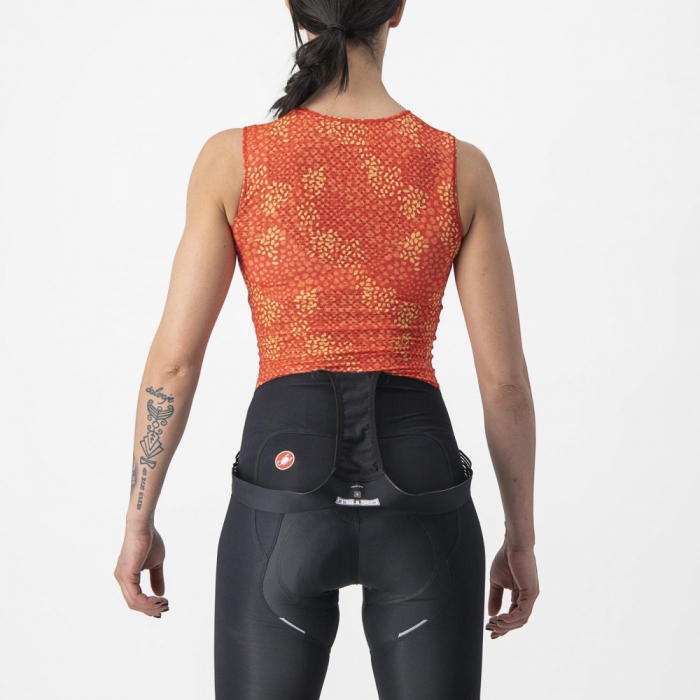 Bluza de corp fara maneci Castelli Pro Mesh 4 W SL de dama Portocaliu S [2]