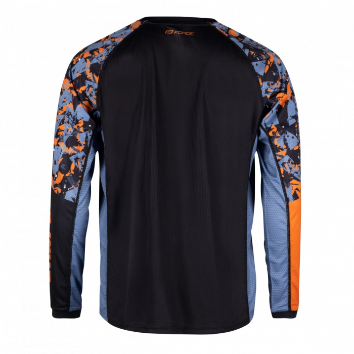 Bluza Force Reckless Maneca Lunga Black-Orange M [3]