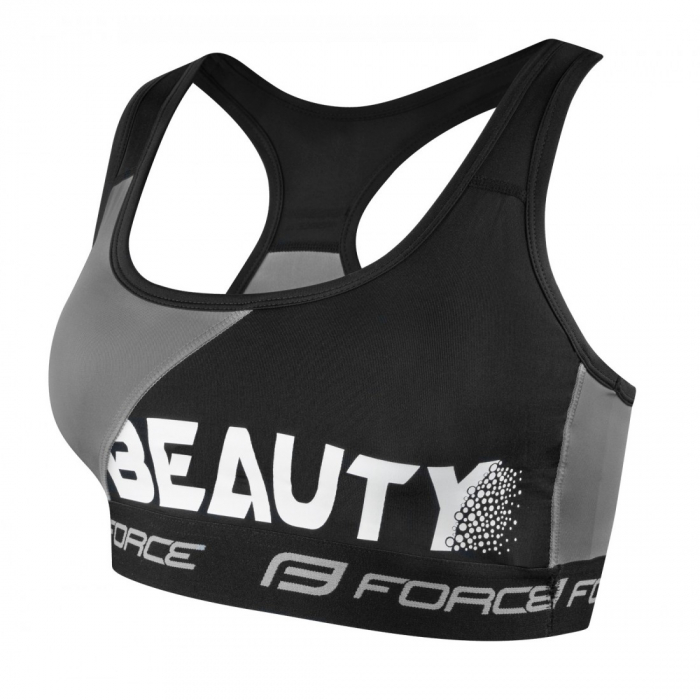 Bustiera sport Force Beauty negru/gri XS [1]