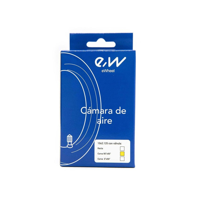 Camera trotineta electrica 10x2,125 (50-156) Valva curbata 90 grade [6]