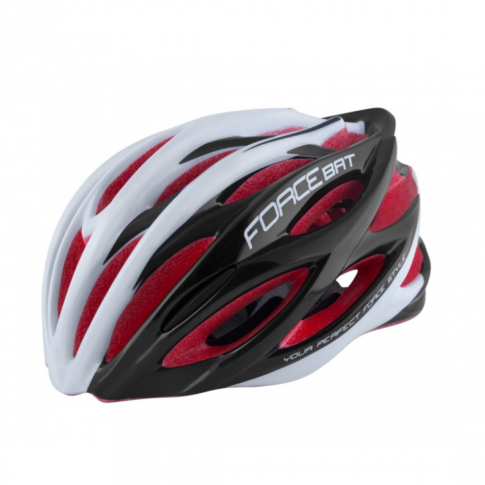 Casca Force Bat Negru/Alb/Rosu L-XL (57-61 cm) [4]