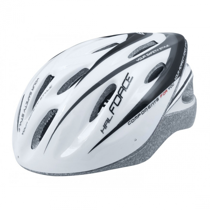 Casca Force Hal Alb/Negru S-M (54-58 cm) [1]