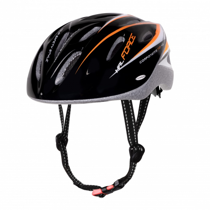 Casca Force Hal Black/portocaliu/White XS-S (48-54 cm) [1]