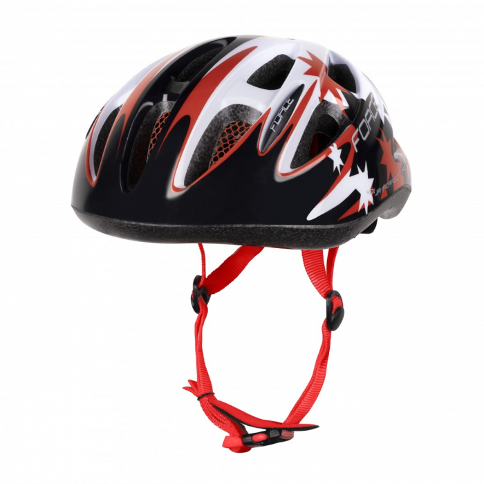 Casca Force Lark pentru copii negru/rosu/alb M (54-58 cm) [1]