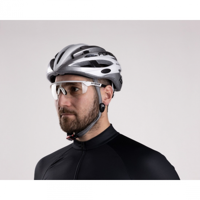 Casca FORCE ROAD Alb/gri L-XL (58-63 cm) [8]