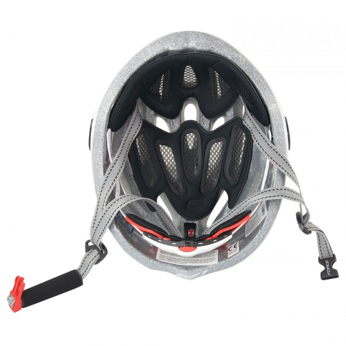 Casca FORCE ROAD Alb/gri S-M (54-58 cm) [4]