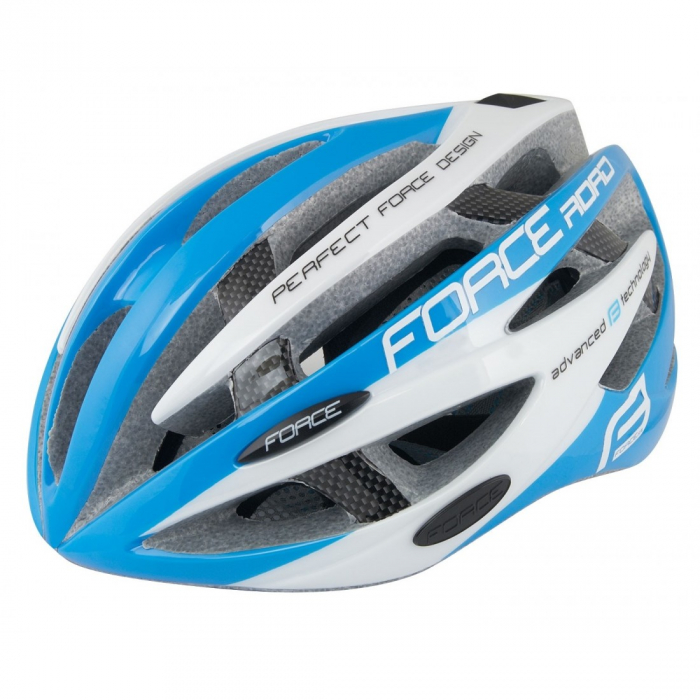 Casca Force Road albastru/alb S-M (54-58 cm) [6]