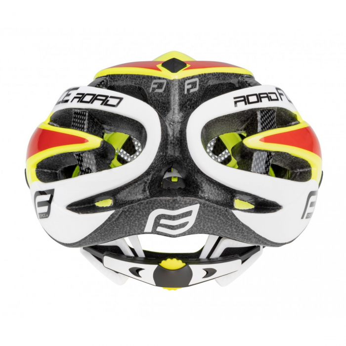 Casca Force Road fluo/alb/rosu S-M (54-58 cm) [4]