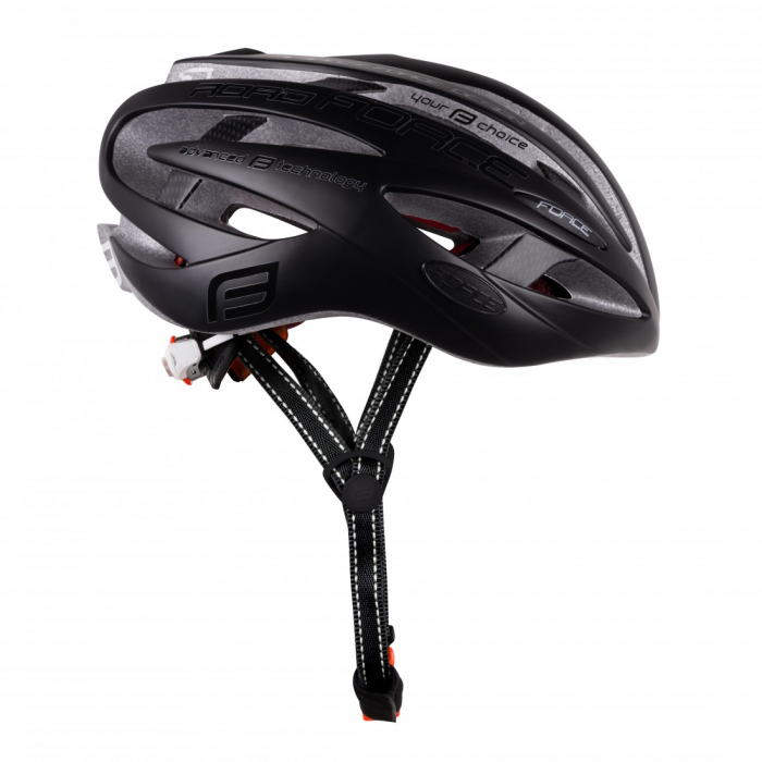 Casca Force Road Negru Mat/Lucios L-XL (58-63 cm) [3]