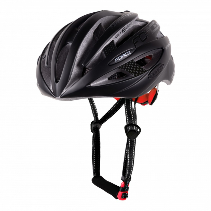 Casca Force Road Negru Mat/Lucios S-M (54-58 cm) [1]