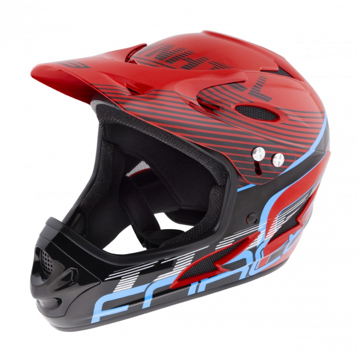 Casca Force Tiger Downhill Red/Black/Bleu L-XL (59-61 cm) [3]