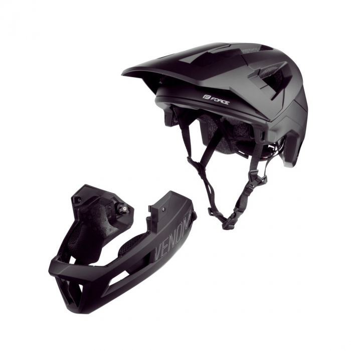 Casca Force Venom Downhill Black L-XL (57-61 cm) [2]