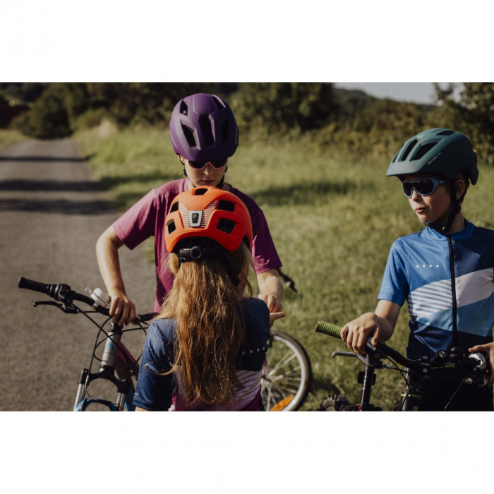 Casca Force Zebu cu lumina orange S-M (51-56 cm) [6]