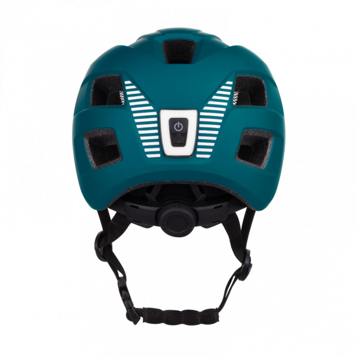 Casca Force Zebu cu lumina teal XS-S (46-52 cm) [4]