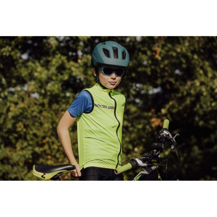 Casca Force Zebu cu lumina teal XS-S (46-52 cm) [9]