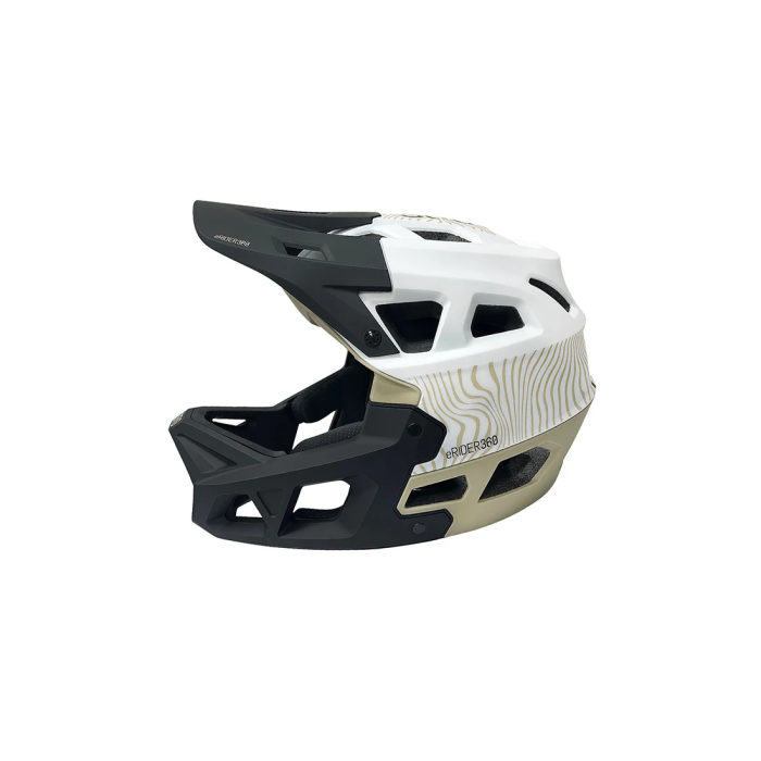 Casca full-face Integra Sport white - Military Green L (59-61 cm) [2]