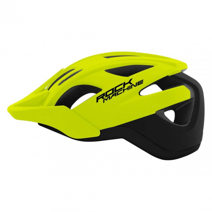 Casca Rock Machine Trail Pro negru/verde fluo M-L (58-61 cm) [1]