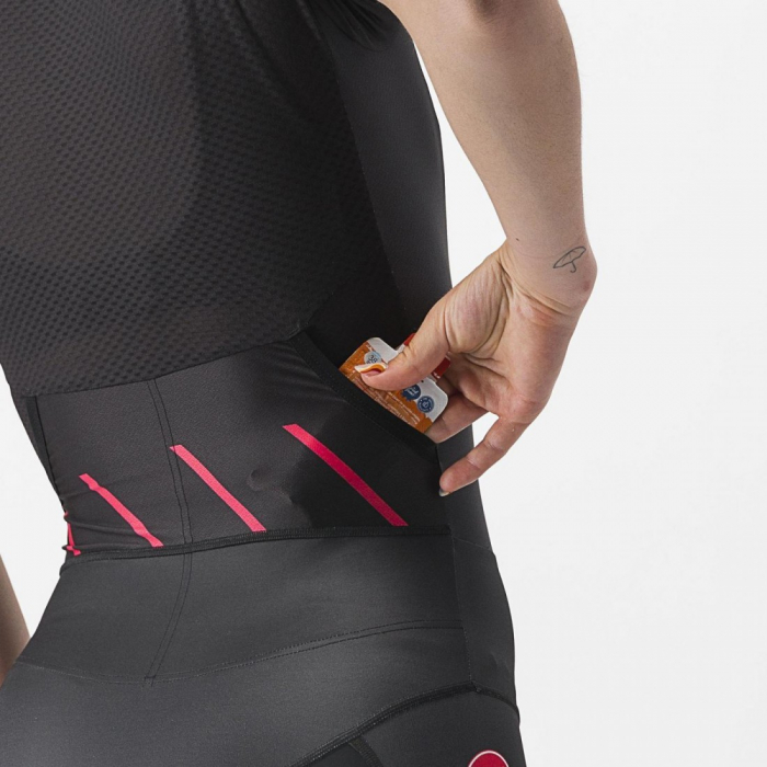Costum de triatlon cu maneca scurta Castelli Free Sanremo W SS de dama Negru/Magenta S [3]