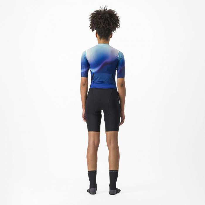 Costum de triatlon cu maneca scurta Castelli PR 2 W Speed Suit de dama Alb/Albastru/Negru M [2]