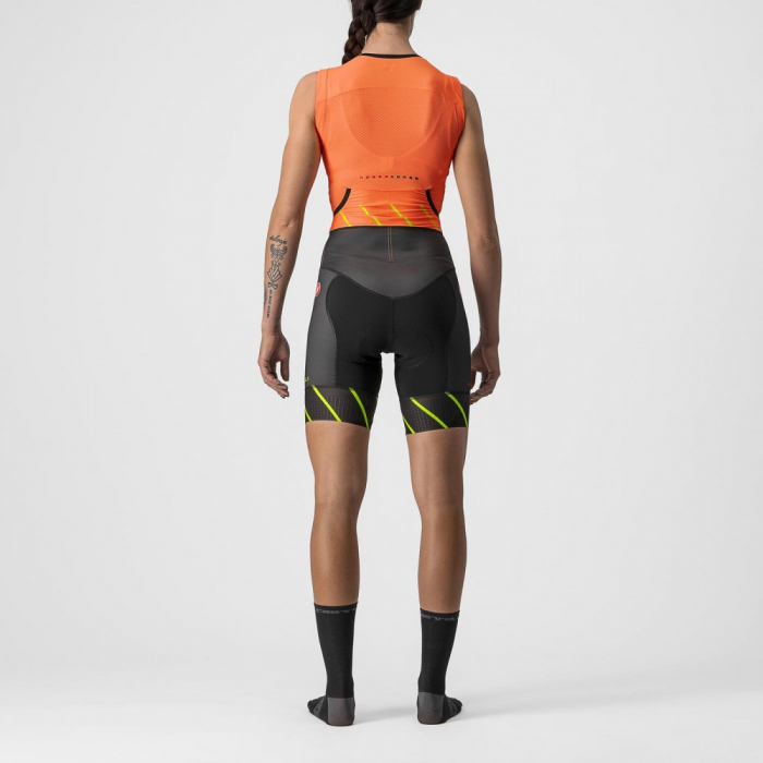 Costum de triatlon fara maneci Castelli Free W Sanremo SL de dama Portocaliu/Negru XS [2]