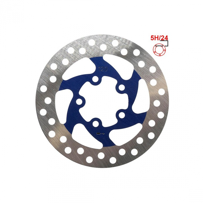 Disc frana 120mm 5 gauri Albastru [1]