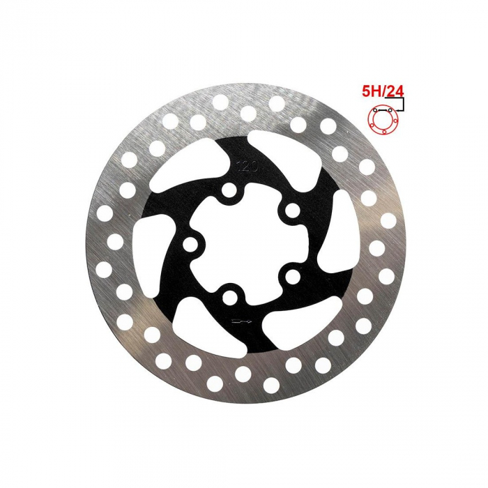 Disc frana 120mm 5 gauri Negru [1]