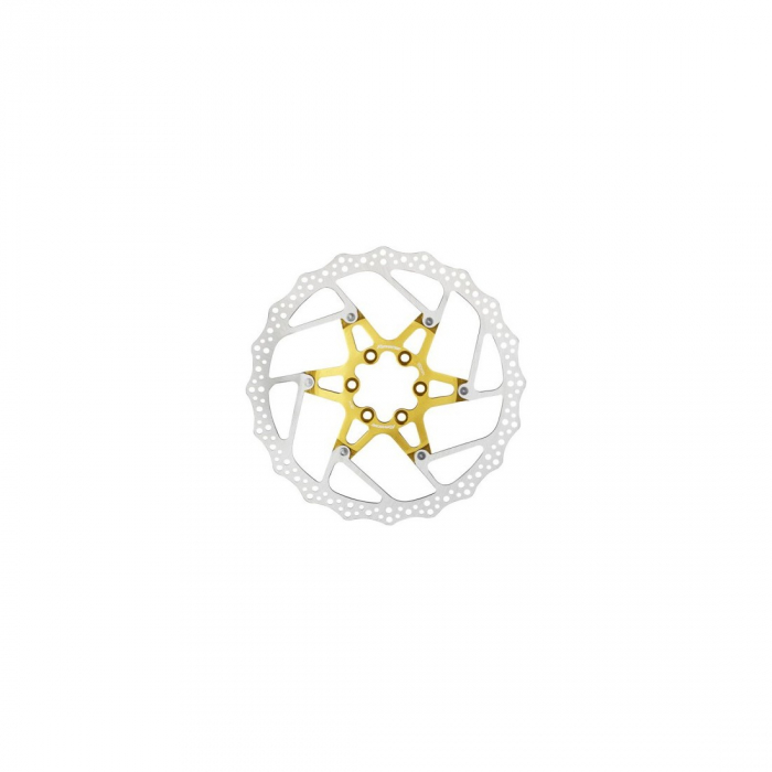 Disc frana Reverse Discrotor 180mm aluminiu/otel auriu [1]