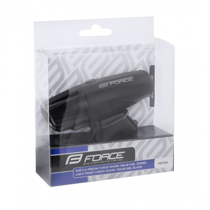 Far fata Force Shark USB 700Lm Negru [2]