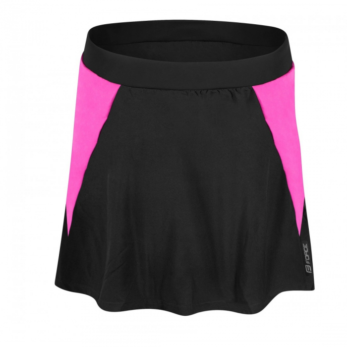 Fusta cu pantaloni scurti cu bazon Force Daisy negru/roz XS [6]