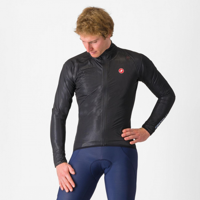 Jacheta de ploaie Castelli Squall Shell, pentru barbati, negru deschis/gri argintiu, XXL [1]