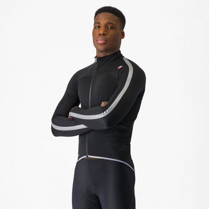 Jacheta de ploaie Castelli Ultra Rain Cape, pentru barbati, negru/argintiu reflex, XL [1]