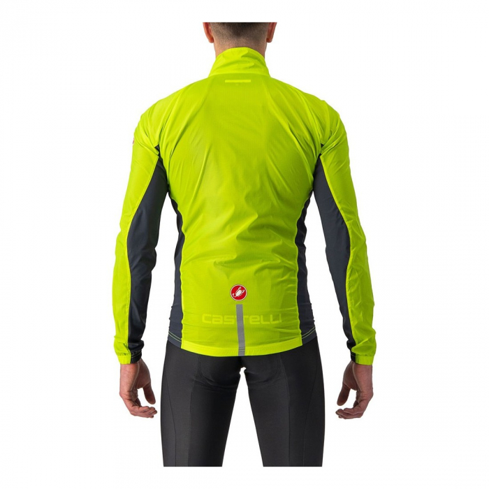 Jacheta de vant Castelli Squadra Stretch pentru barbati lime electric/gri inchis L [2]