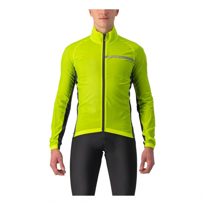 Jacheta de vant Castelli Squadra Stretch pentru barbati lime electric/gri inchis L [1]
