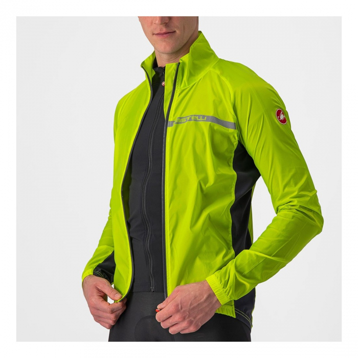 Jacheta de vant Castelli Squadra Stretch pentru barbati lime electric/gri inchis S [4]