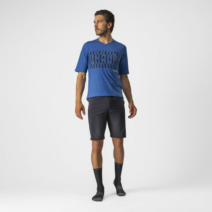 Jersey cu maneca lunga Castelli Trail Tech LS Tee Albastru/Negru XL [4]