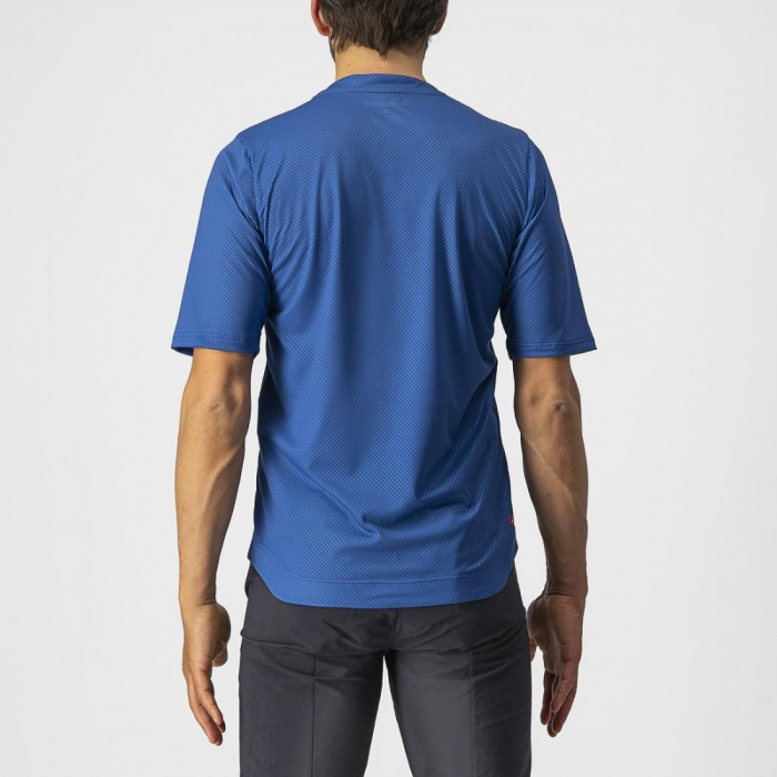 Jersey cu maneca lunga Castelli Trail Tech LS Tee Albastru/Negru XL [2]