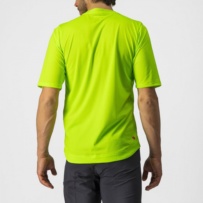 Jersey cu maneca scurta Castelli Trail Tech Tee Galben Fluo/Negru L [2]