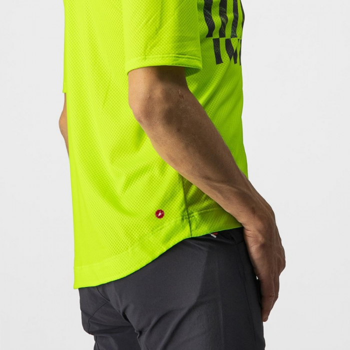 Jersey cu maneca scurta Castelli Trail Tech Tee Galben Fluo/Negru M [5]