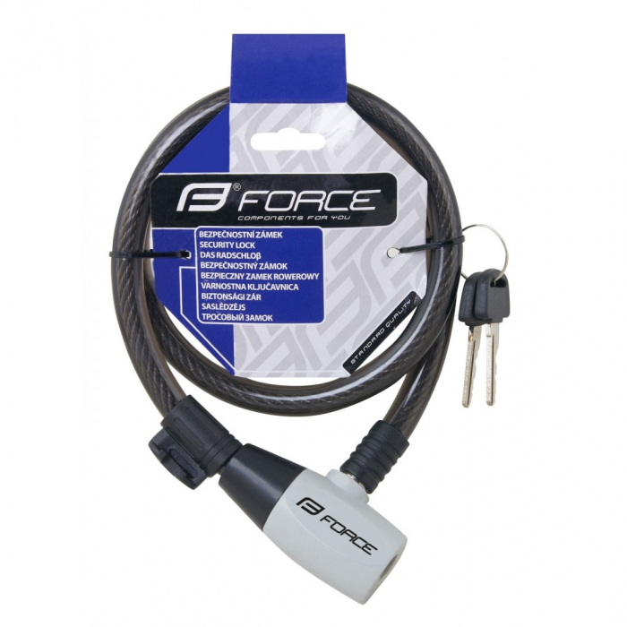 Lacat Force F Ron 80cm/12mm Negru cu suport [2]