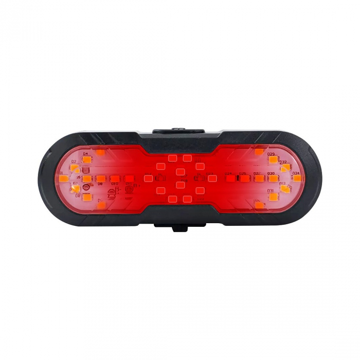 Lumina spate cu semnalizare Fivestars Signal STL-100, telecomanda wireless, avertizare acustica, acumulator 1200 mAh [3]