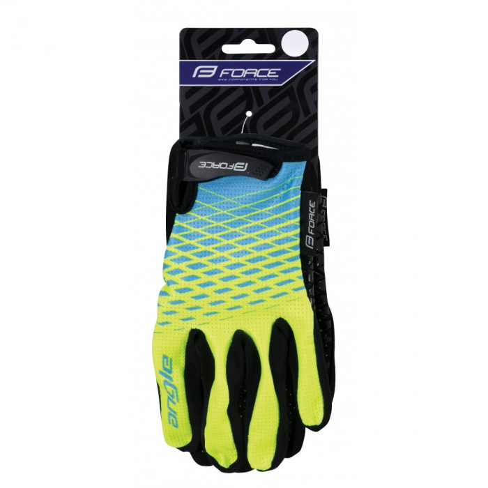 Manusi Force MTB Angle fluo/albastru XS [2]