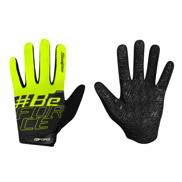 Manusi Force MTB SWIPE Negru/Verde fluo M [1]