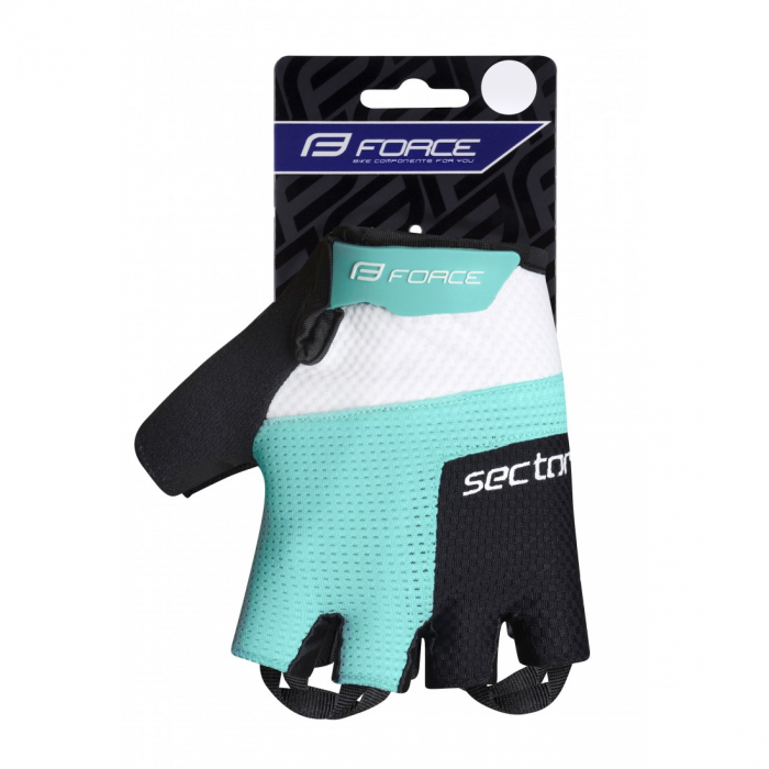 Manusi Force Sector Lady gel negru/turcoaz XL [2]