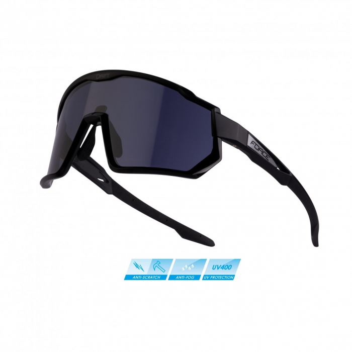 Ochelari Force Drift negri lentile fumurii [2]