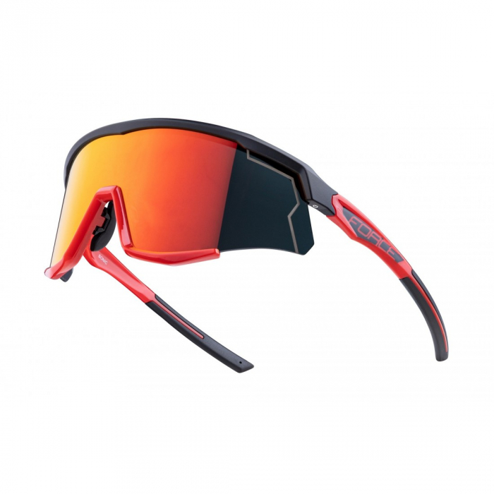 Ochelari Force Sonic lentila rosie oglinda negru/rosu [5]