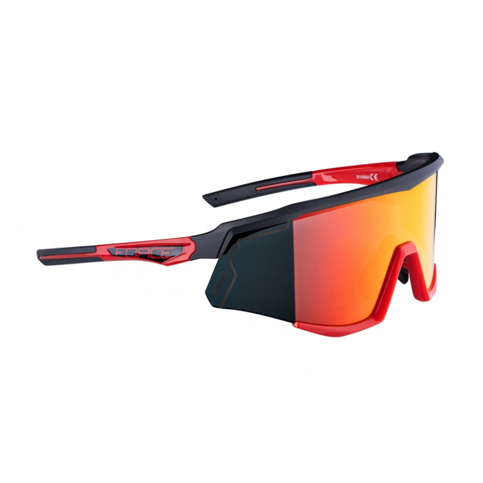 Ochelari Force Sonic lentila rosie oglinda negru/rosu [1]