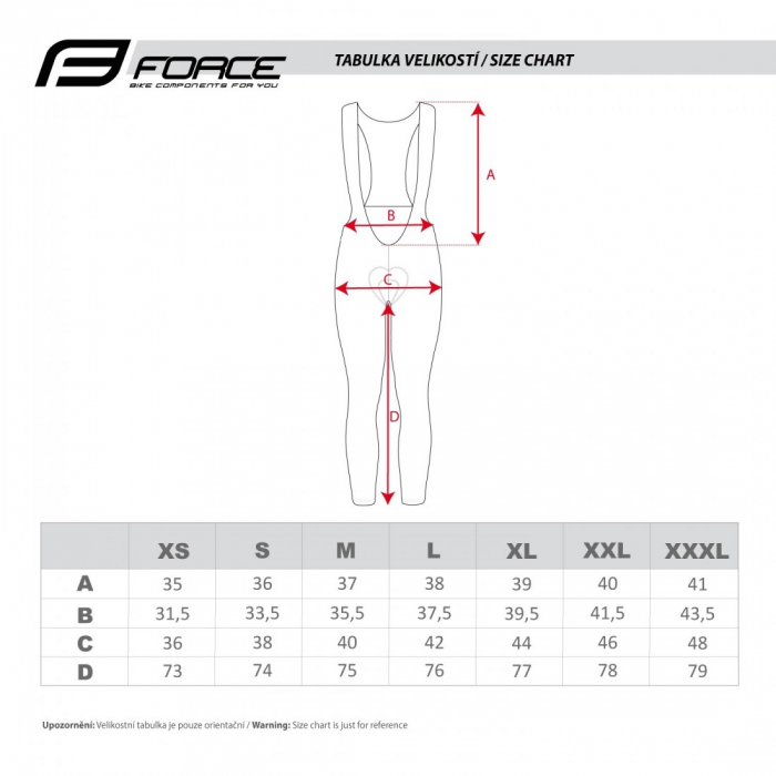 Pantaloni cu bretele si bazon Force F58 negru/fluo S [5]