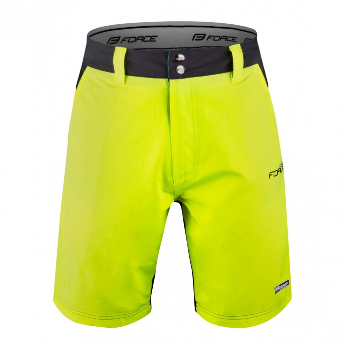 Pantaloni Force Blade MTB cu sub-pantaloni cu bazon Negru/Fluo XS [5]
